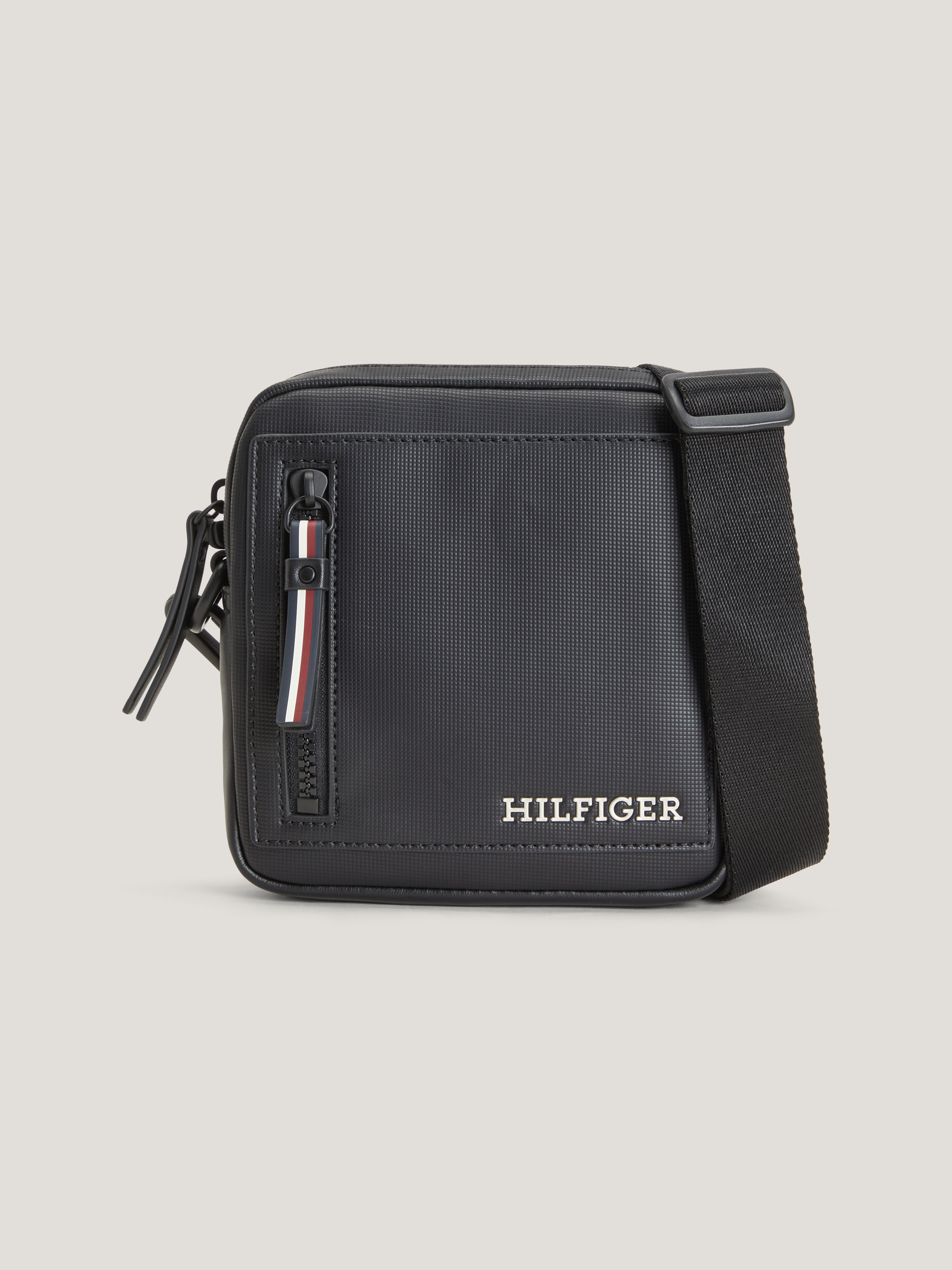 Hilfiger Monotype Mini Reporter Bag | 黑色| Tommy Hilfiger 台灣