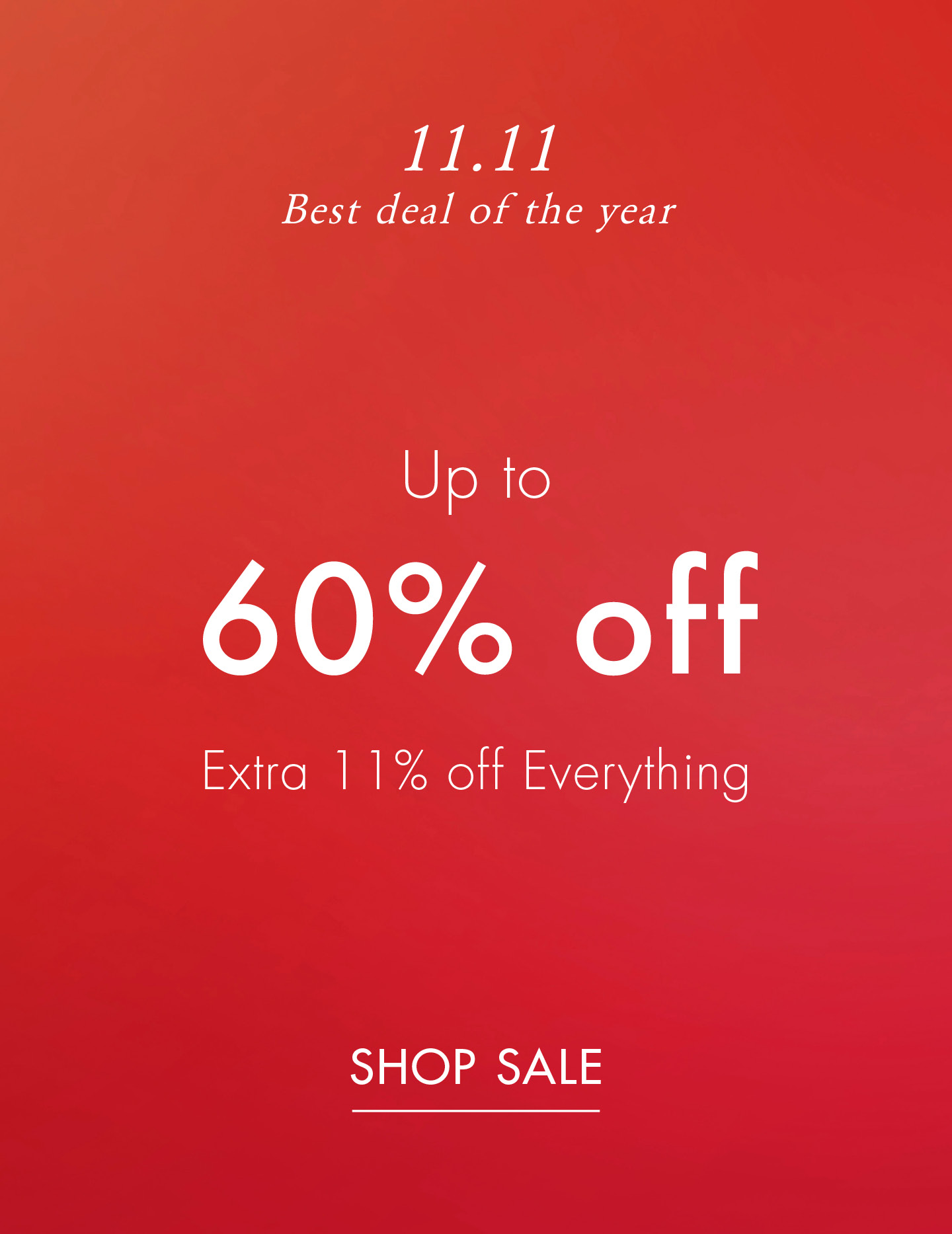 Tommy Hilfiger 11.11 Best Deal of the Year Up to 60% off Online Exclusive