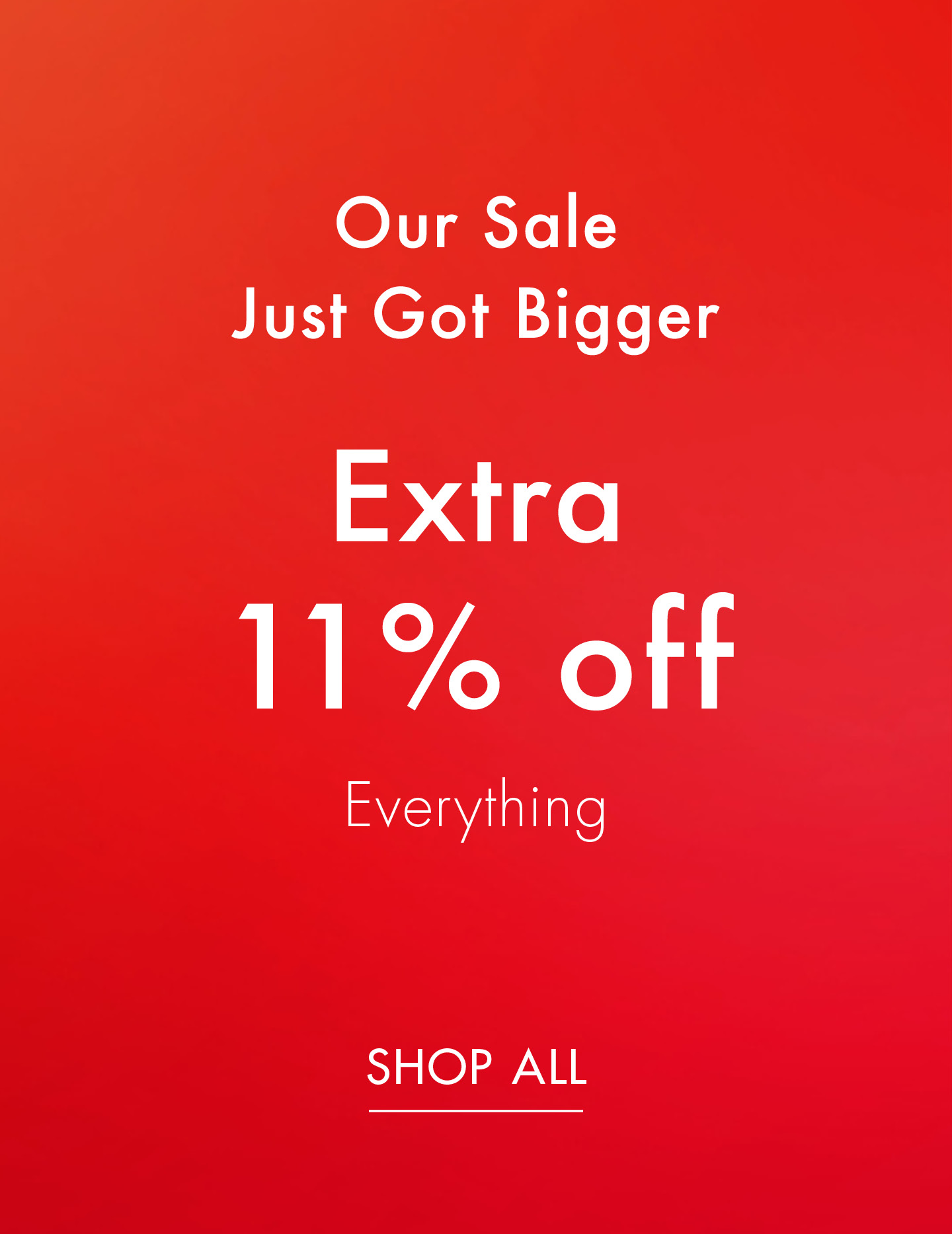 Tommy Hilfiger  Our Sale Just Got Bigger Extra 11% Off Everything